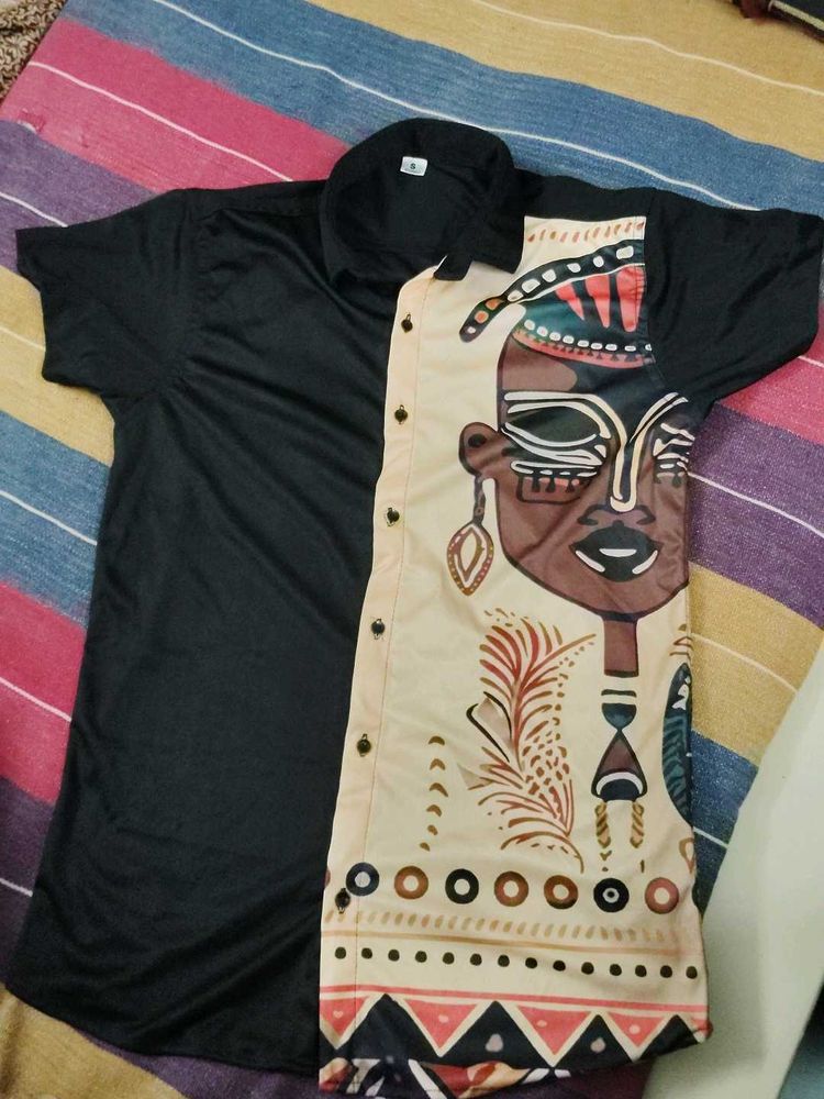 Unique Graphic Print Shirt