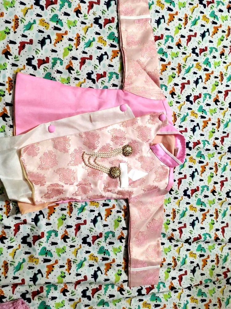 Pink Silk Suit