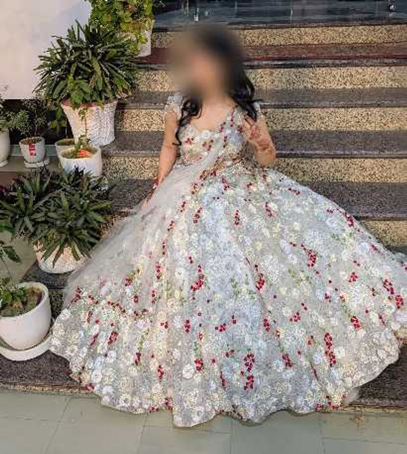 Embroidered Floral Lehenga