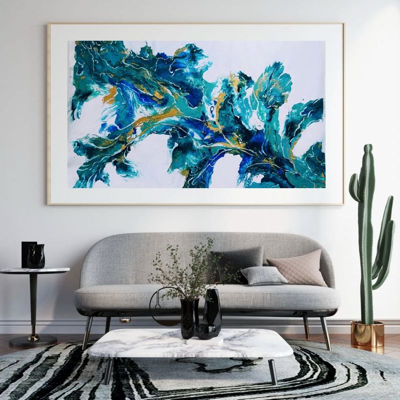Fluid Art On Canvas