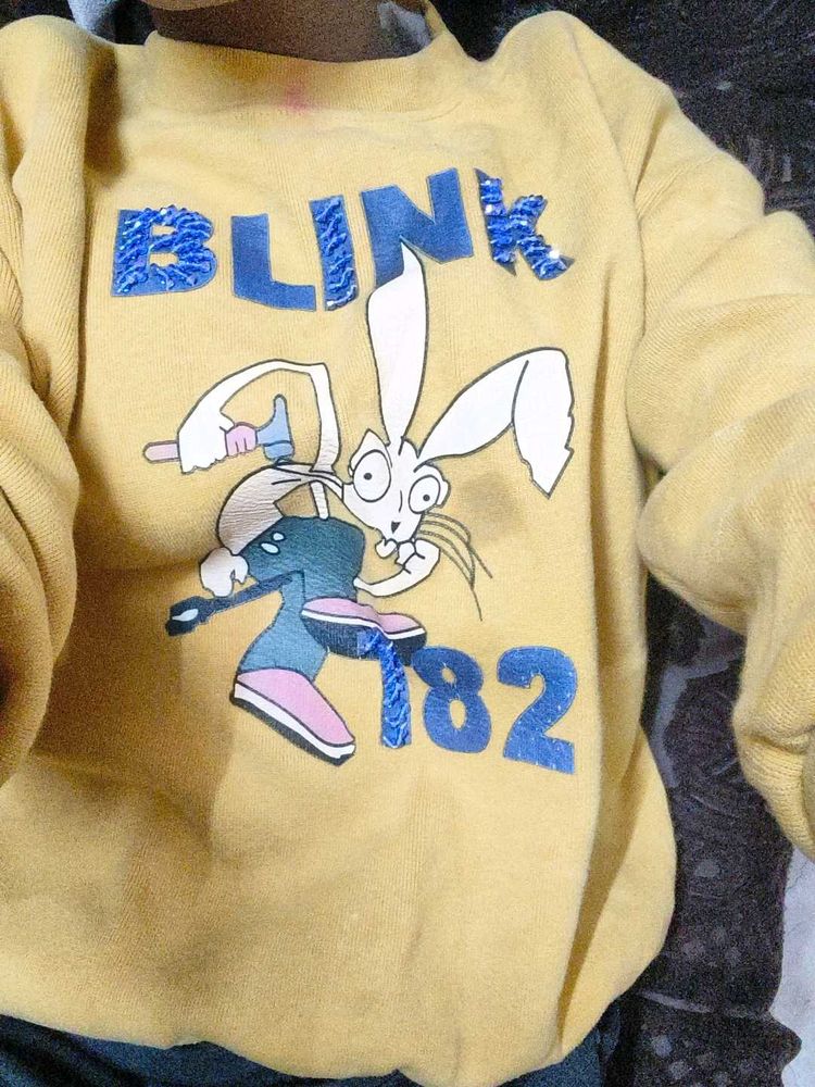 Blink 182 Yellow Sweatshirt