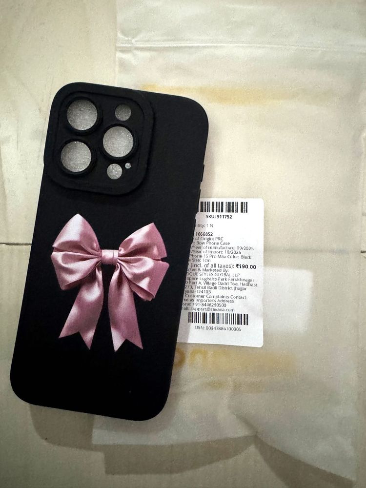 Cute Bow iPhone Case -iPhone 15 Pro