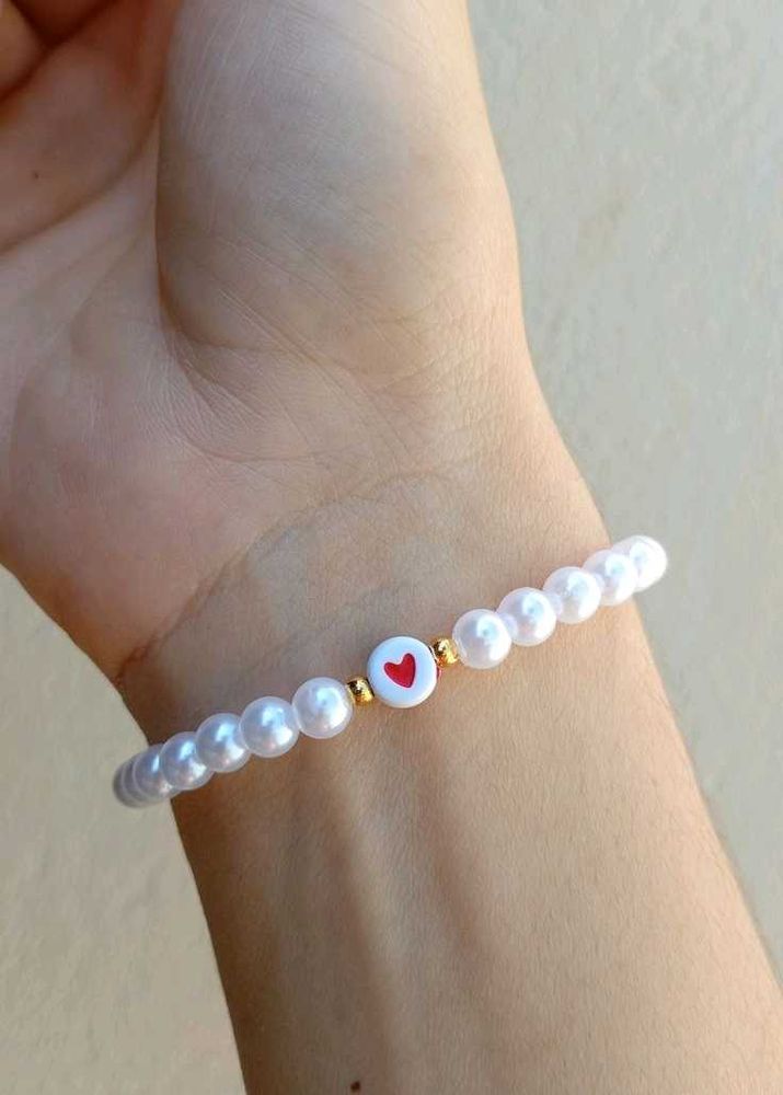 Pearl Heart Bracelet