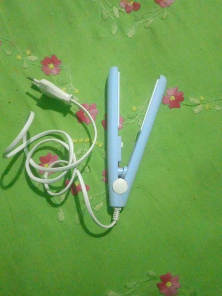 Mini Blue Hair Straightener