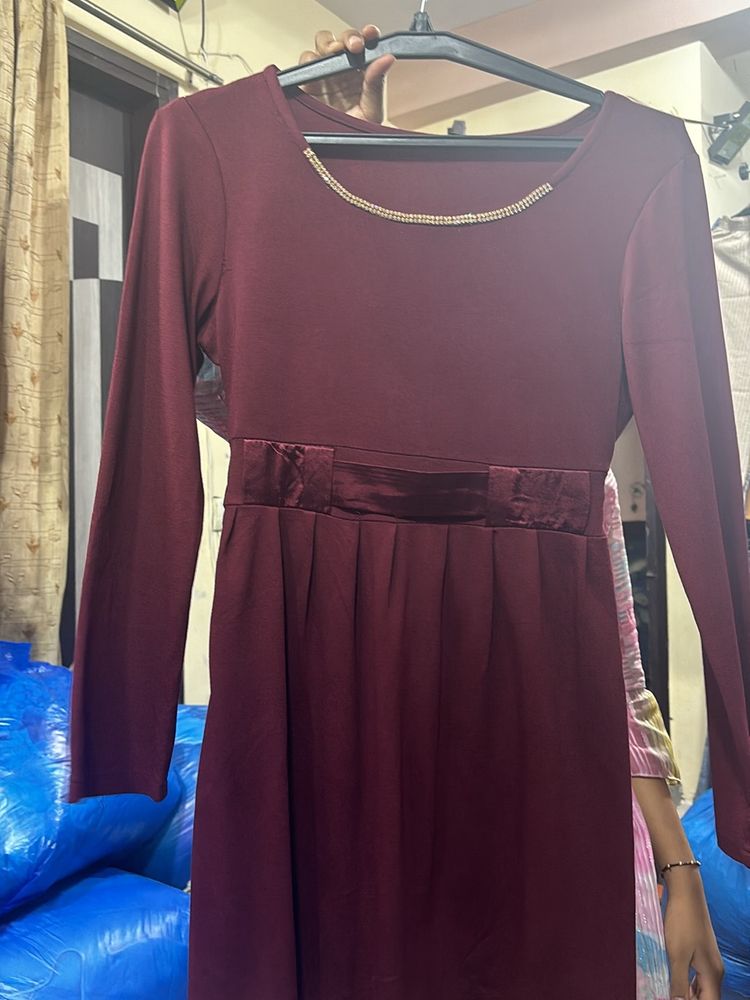 Marron Party Dress