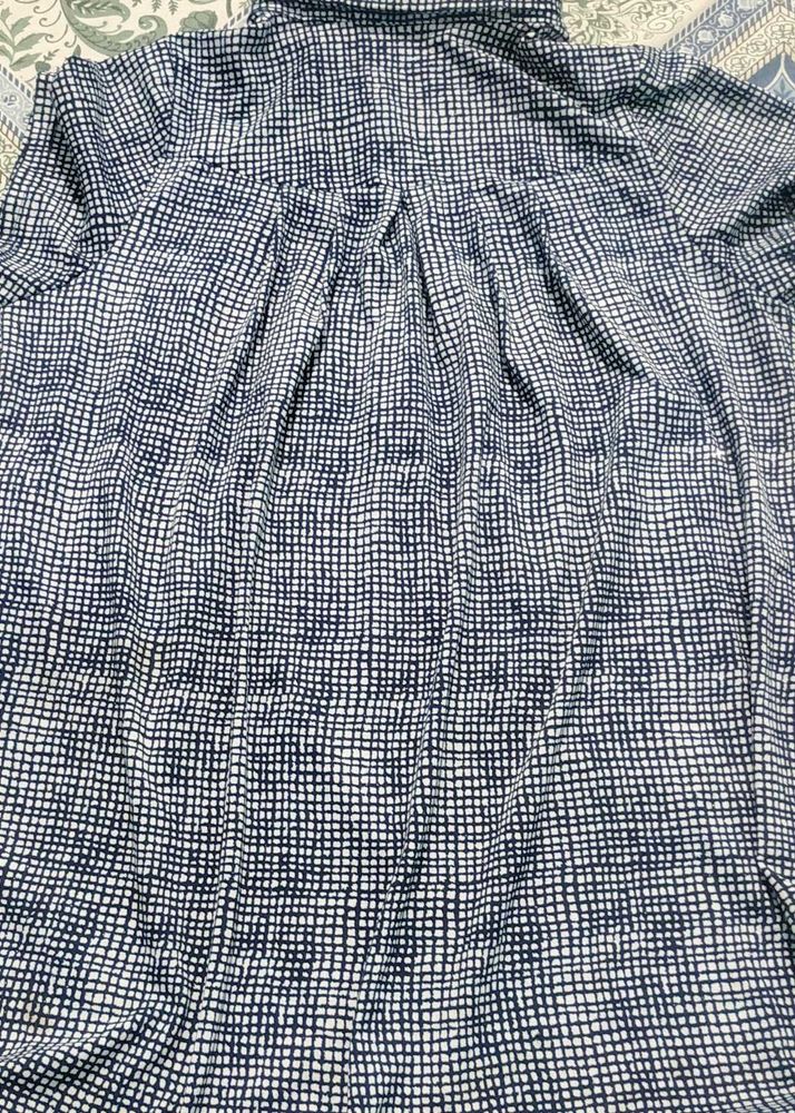Patterned Button-Down Shirt