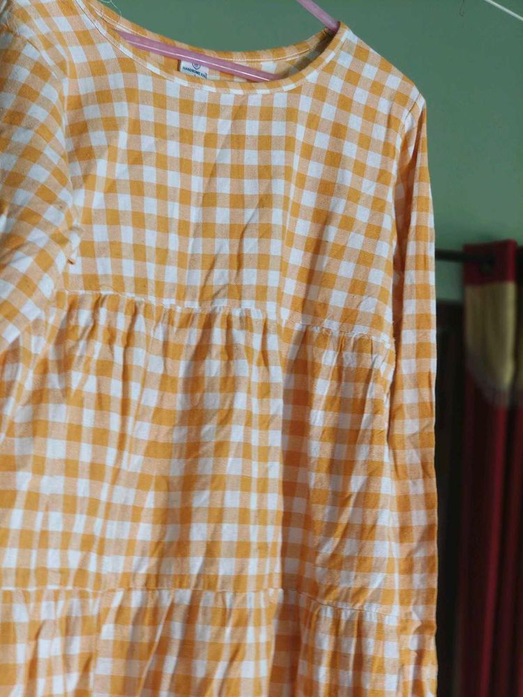 Gingham Tiered Dress