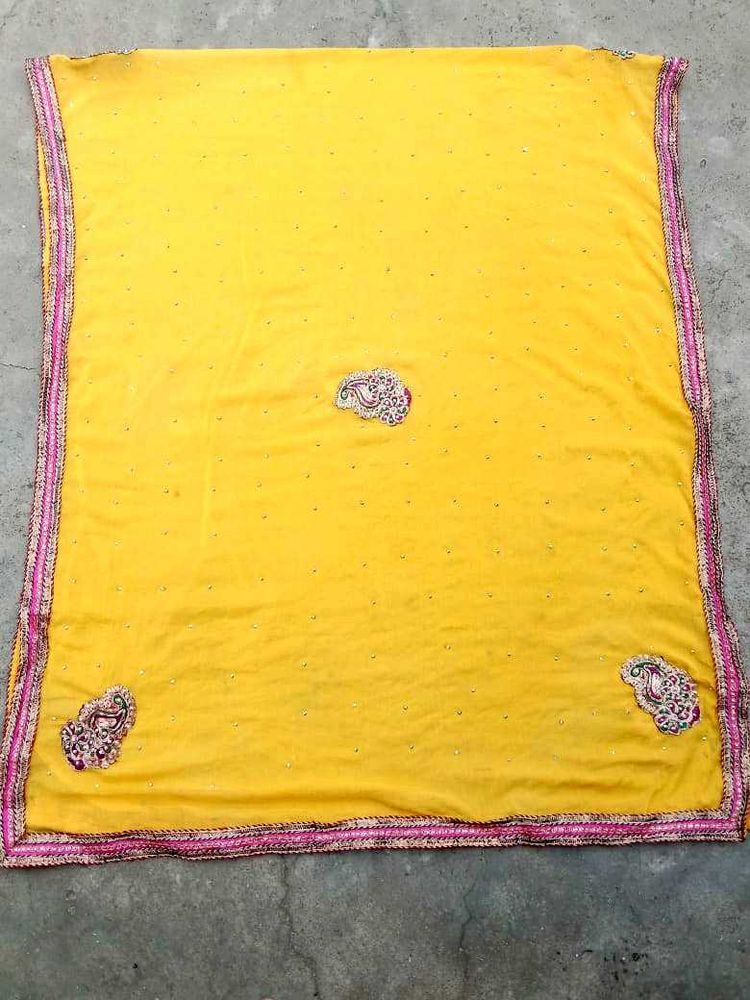 Elegant Yellow Dupatta