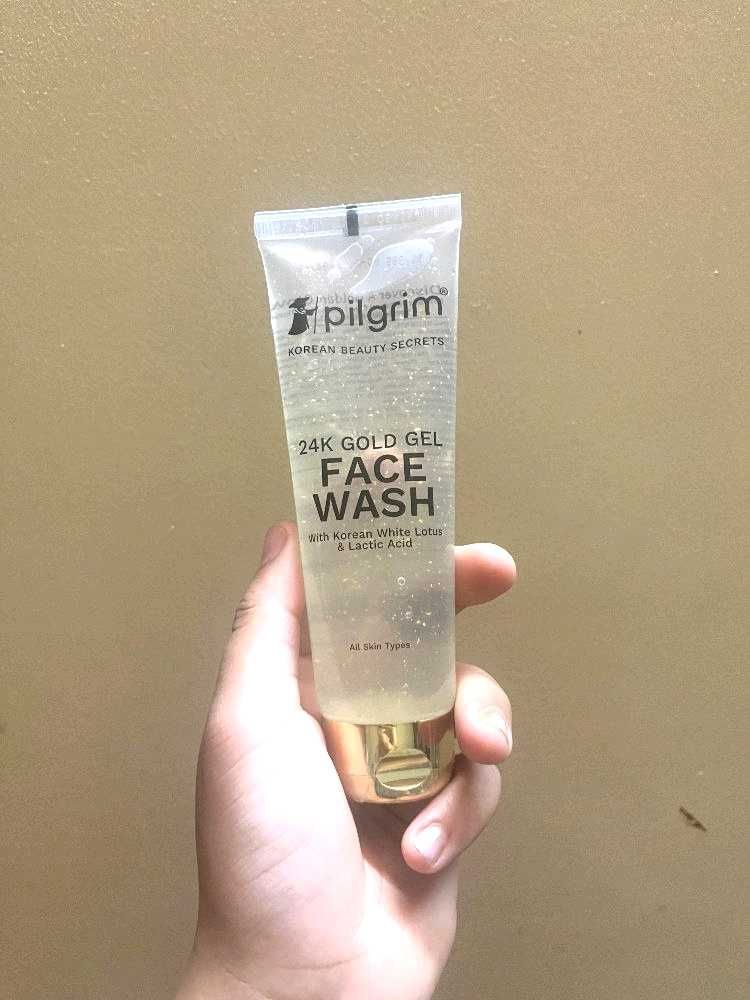 Pilgrim 24k Gold Gel Facewash with Korean White Lo