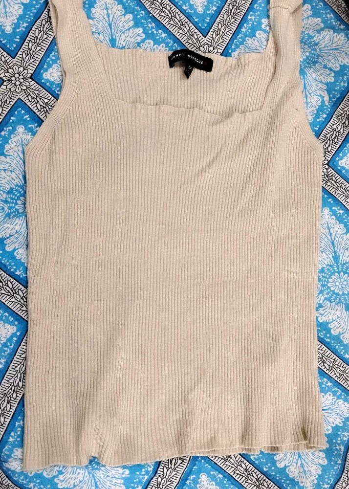 Ribbed Knit Tank Top by DANNI MONIGUE (AUTHENTIC)
