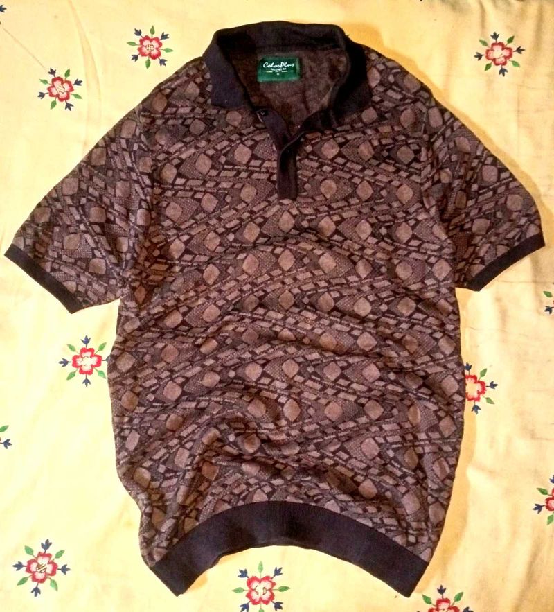 Patterned Polo Shirt sweatshirt