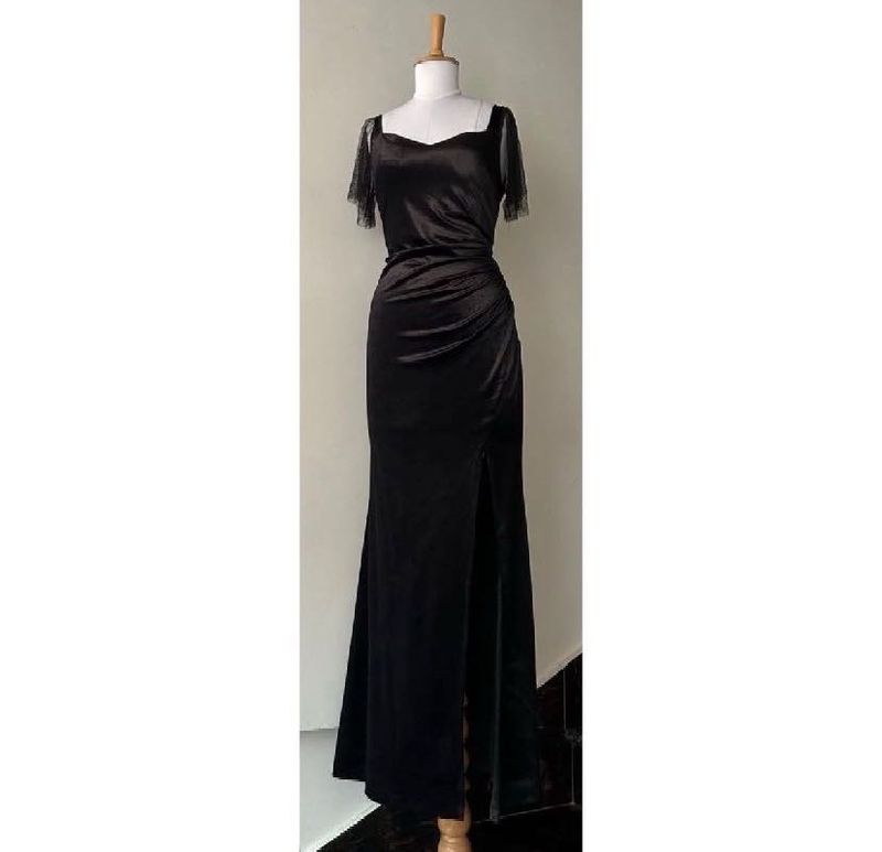 Elegant Black Long Gown
