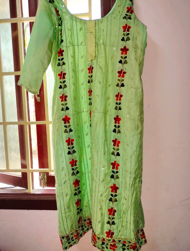 Party Wear Embroidery Kurta &amp; Pant