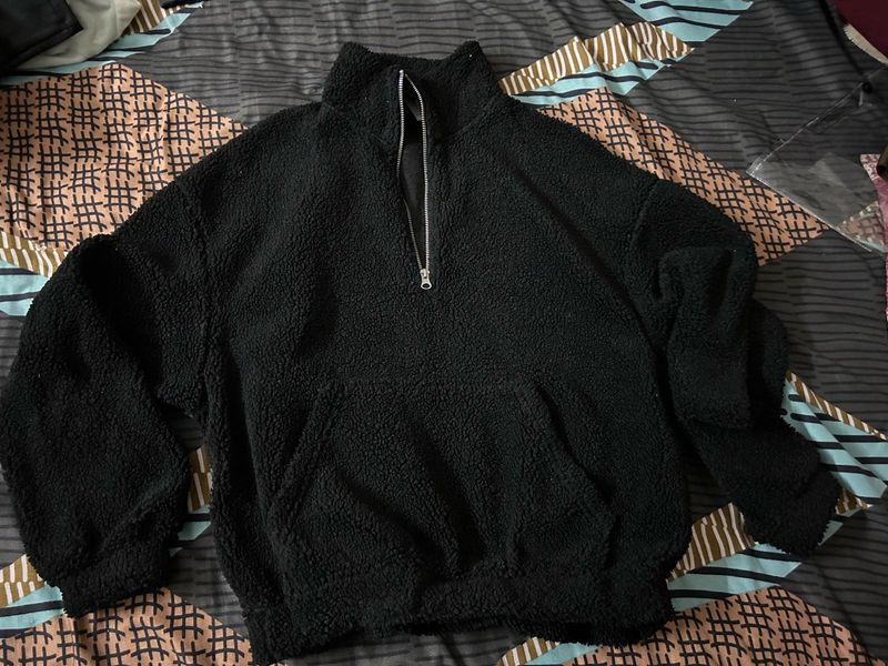 Black Teddy Sweatshirt- Oversized- Very Warm