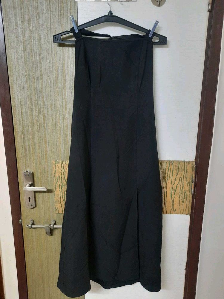 Black Slit Dress