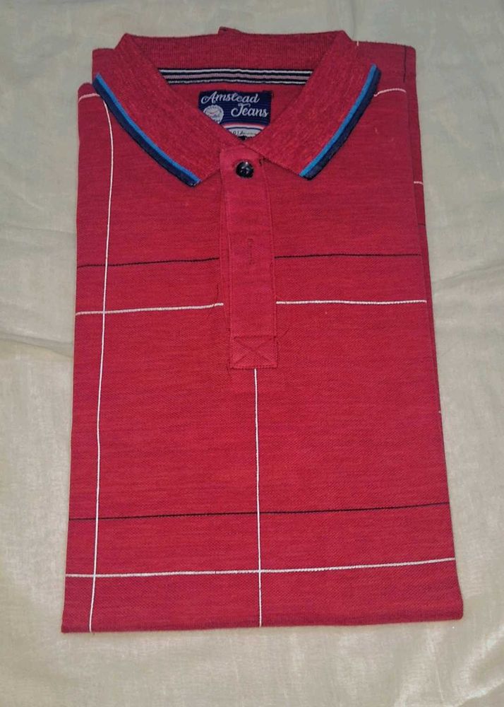 Amstead Jeans Red Polo
