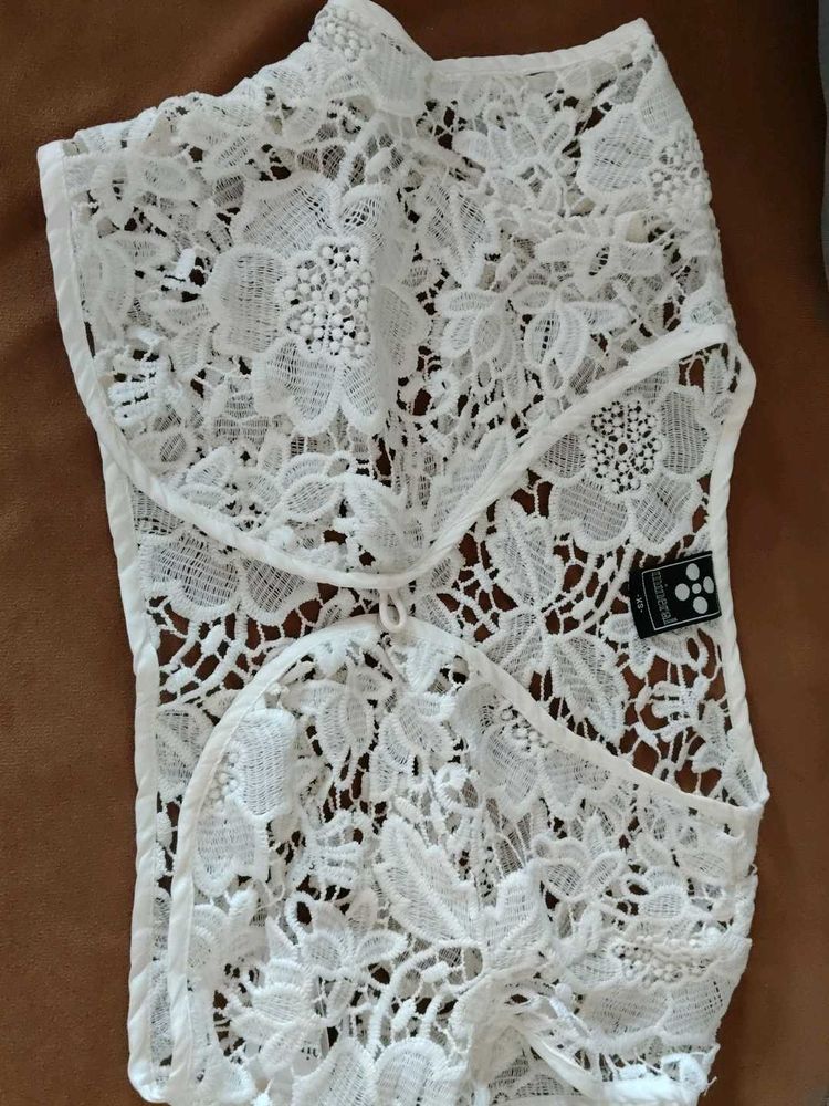 White Lace Top shrug