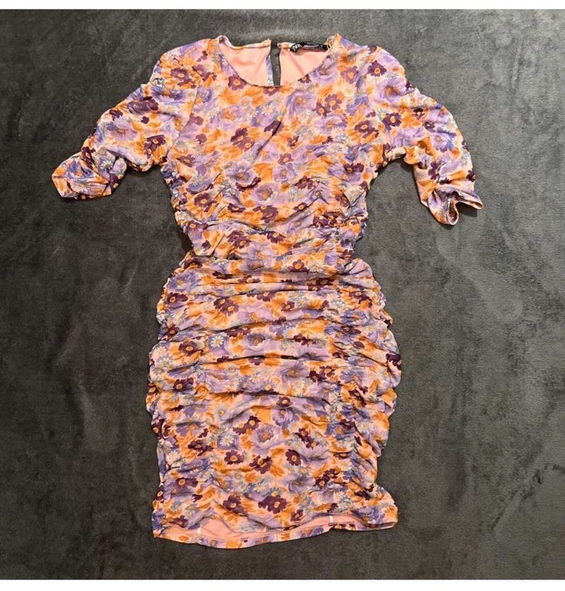 Zara Floral Bodycon Dress