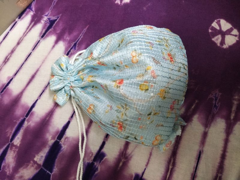 Sky Blue Potli