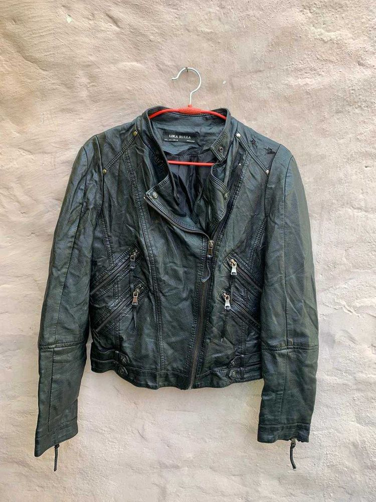 Lika rulla leather jacket  Black Biker