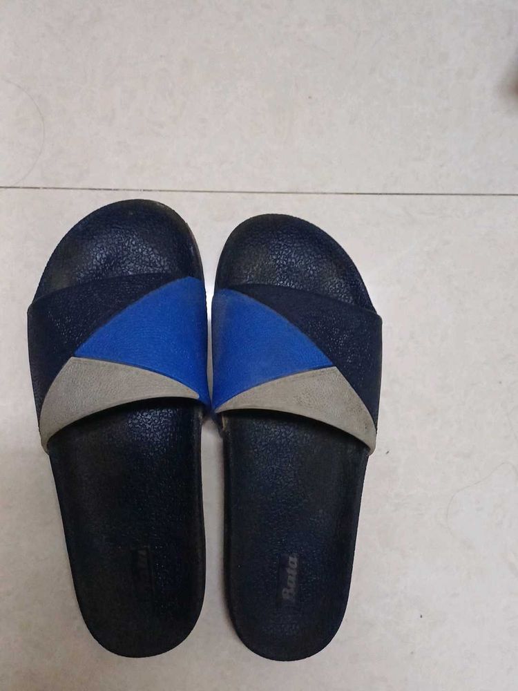 Bata Blue Slides