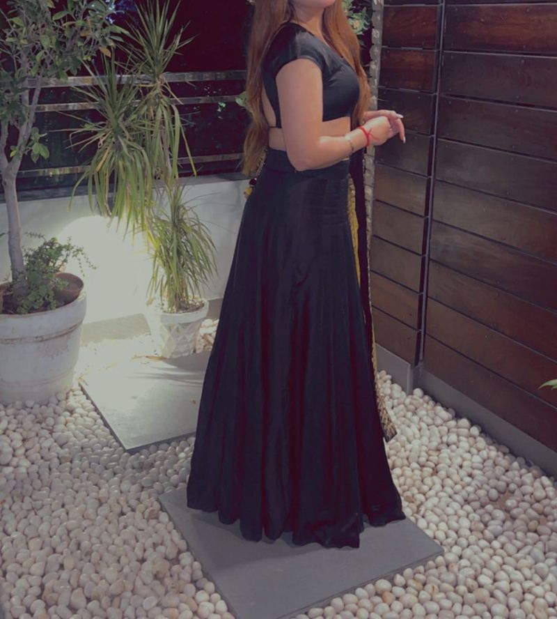 Black Lehanga 3 Piece Set