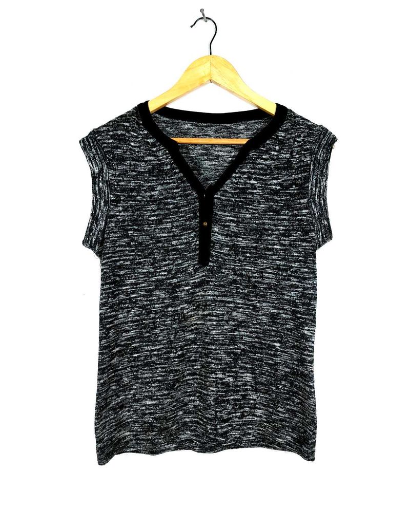 Park Avenue Charcoal Black Knitted Top Women&#39;s