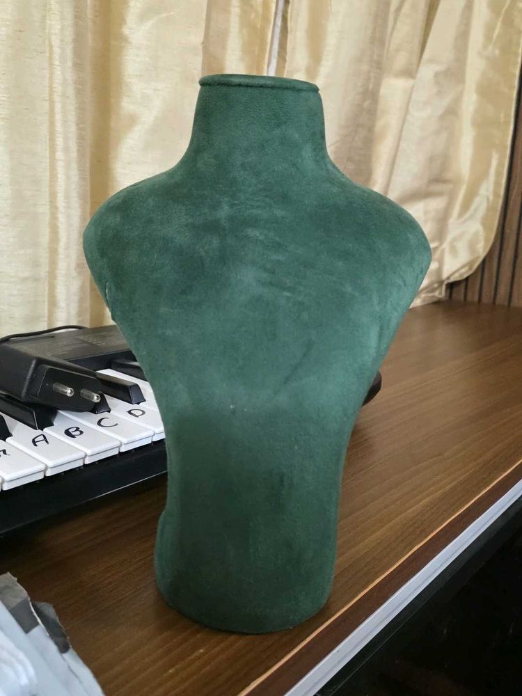 Green Jewelry Display Mannequin