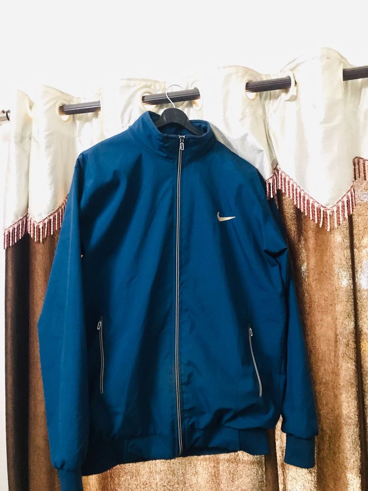 Nike Track Jacket - Blue with removable cap