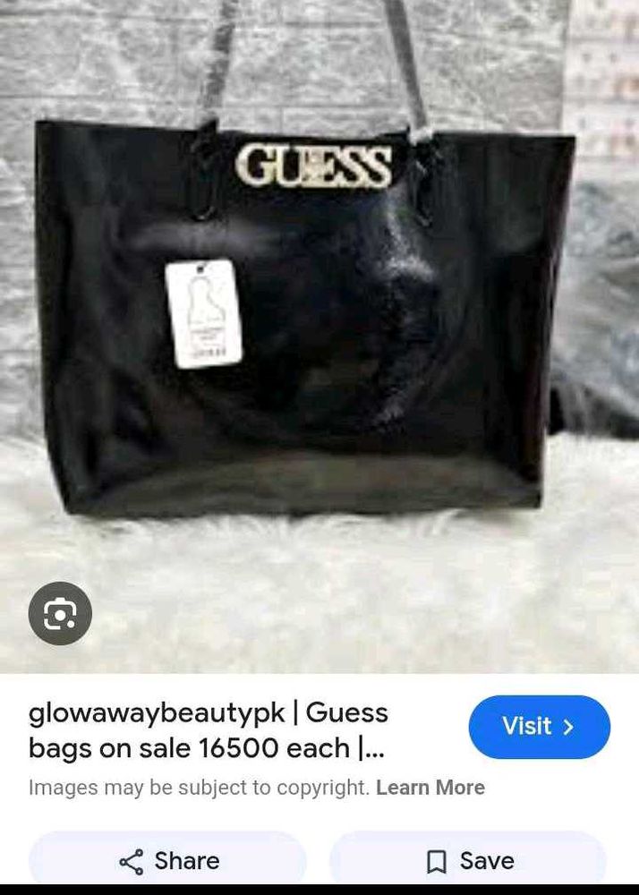 Guess Black Tote Bag