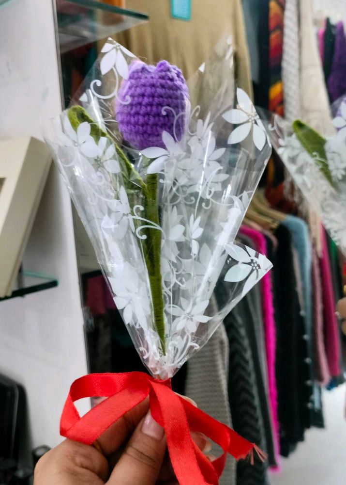 Crochet Hand Made Tulip Flower