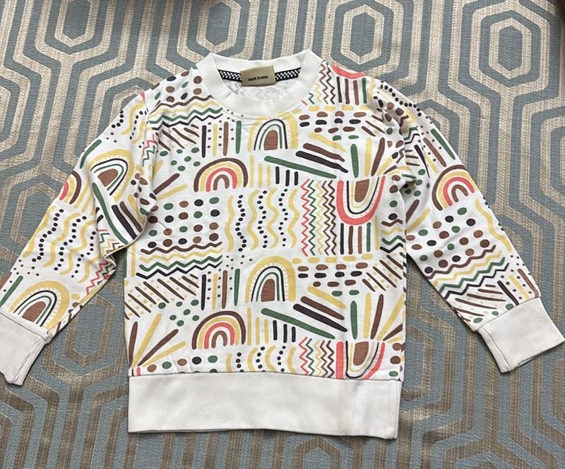 Fun Patterned Kids Sweatshirt