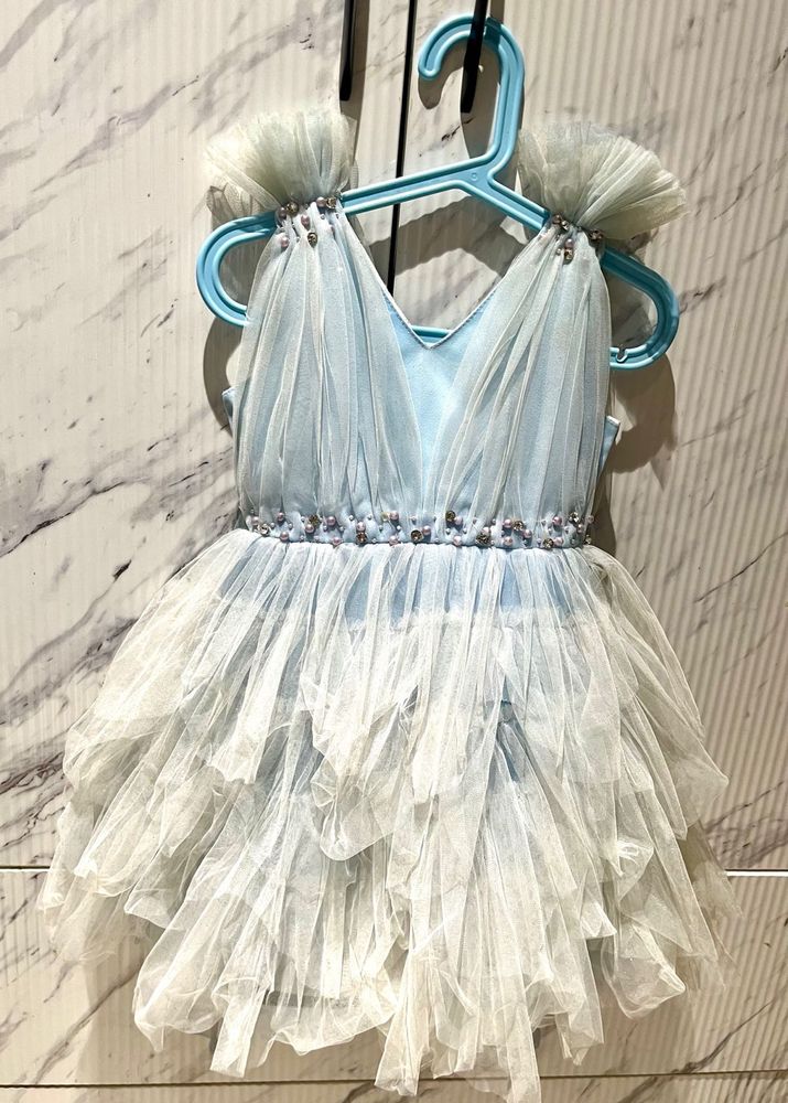 Blue Tulle Party Dress Size 20