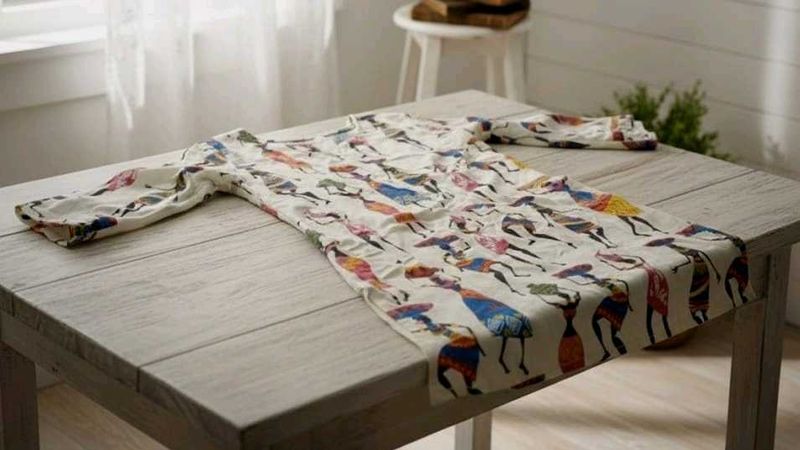 Ethnic Print Short Kurta