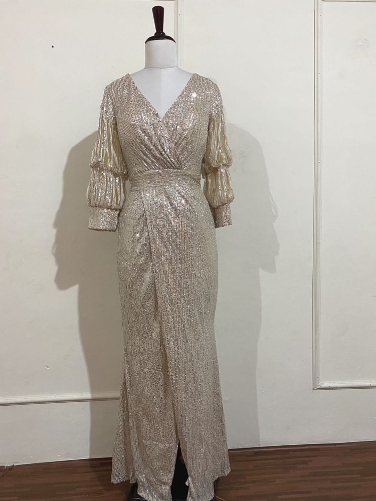 Silver sequence dress