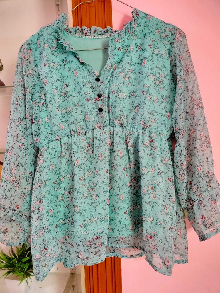 Floral Chiffon Blouse