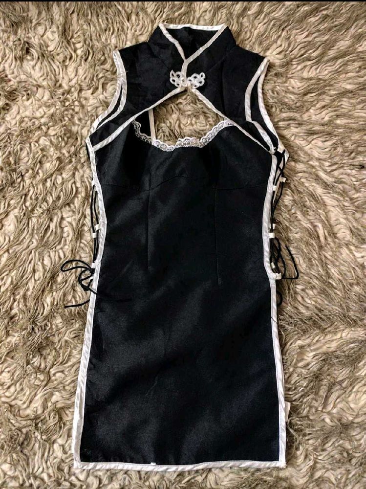 Backless Qipao Chinese Top/ Mini Dress