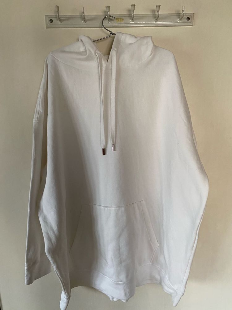 H&amp;M White Oversized Hoodie