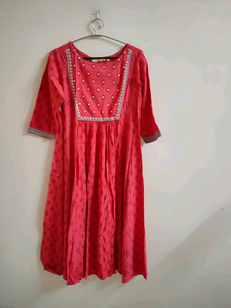 Avaasa Anarkali(Coral)