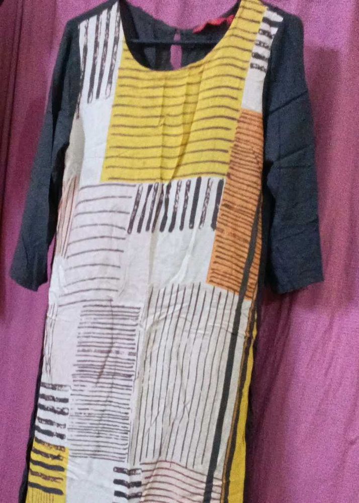 Patterned Midi Dress