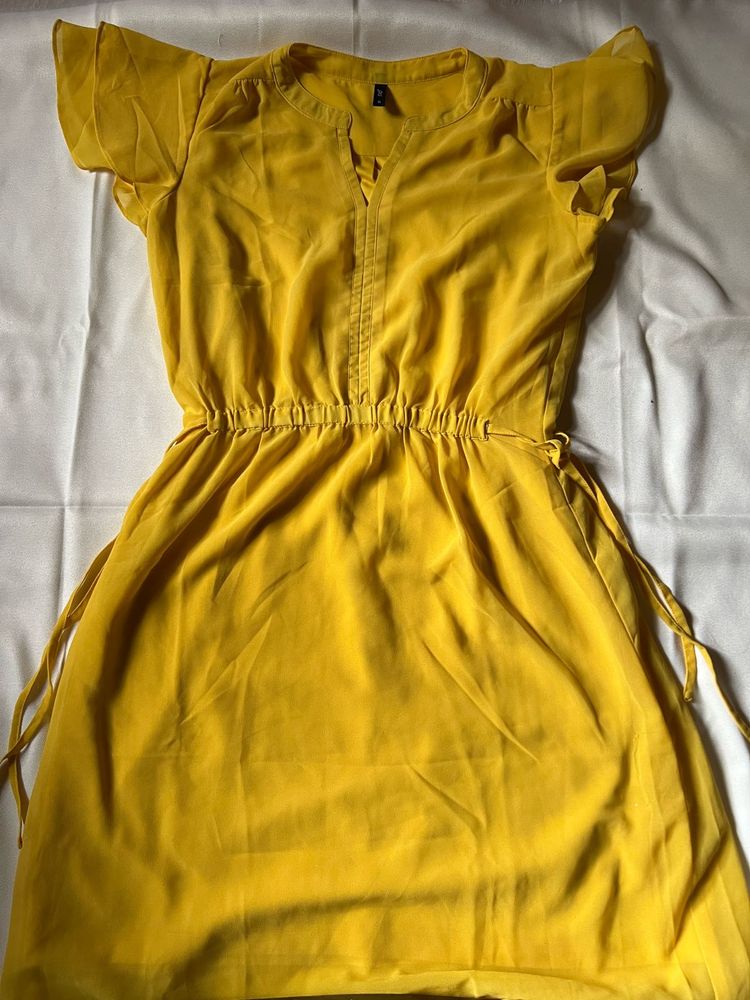 Yellow Mini Dress