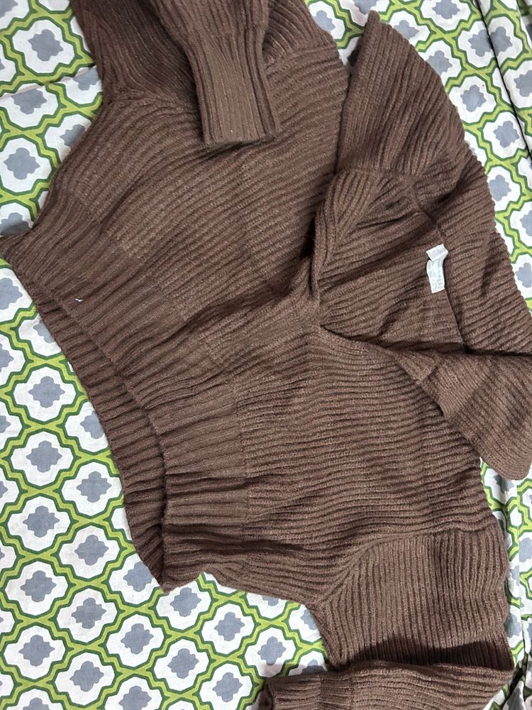 Brown Knit Sweater