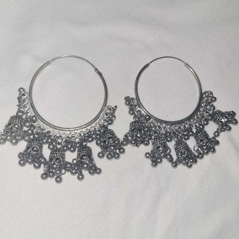 Hoop Jhumka Earrings