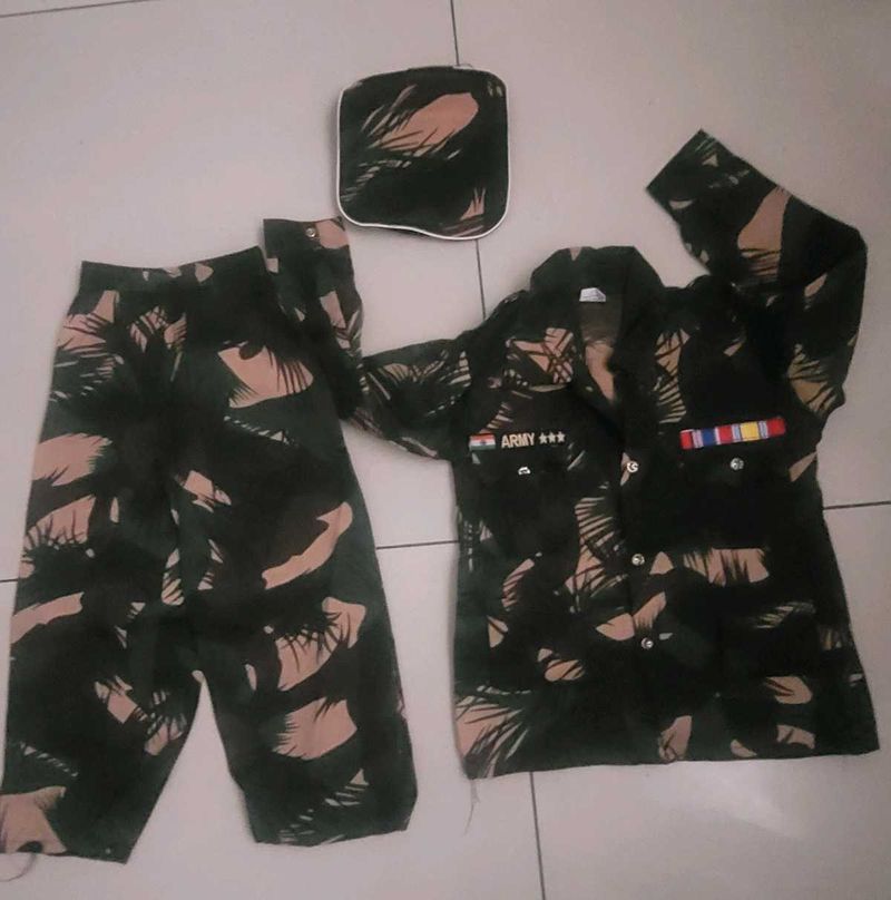 Boys ARMY DRESS With Cap