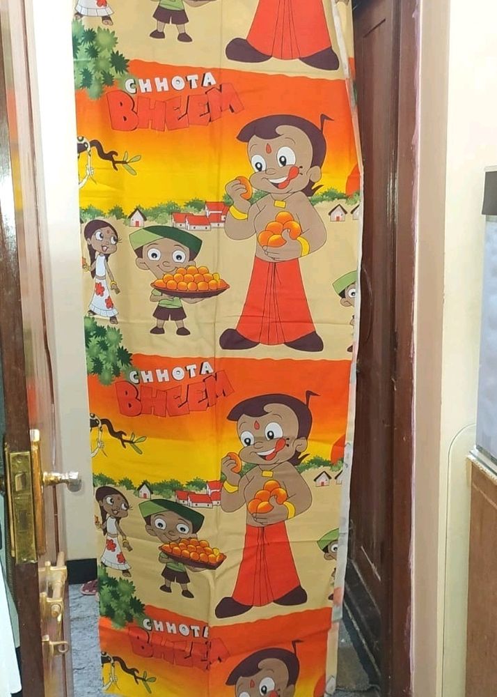 Chota Bheem 2 Set Single Bed Bedsheet With Covers
