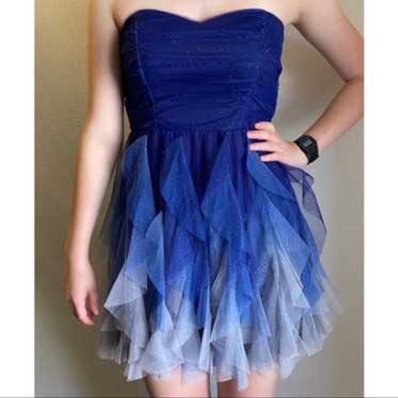 Blue Tulle Party Dress