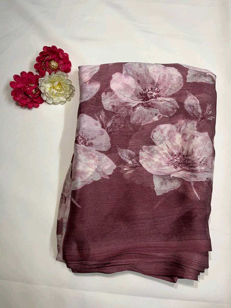Floral Print Saree