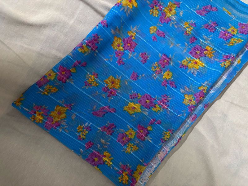 Blue Saree