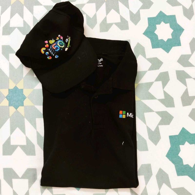 Black T Shirt with Cap combo