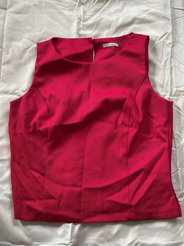 Magenta Sleeveless Top